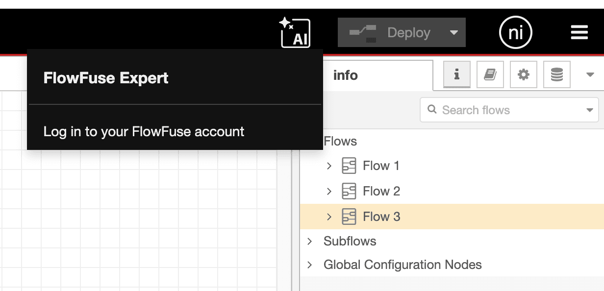 FlowFuse Expert Assistant in Node-RED